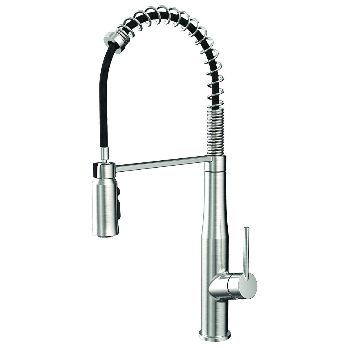 Speakman SB-1043-SS Neo Spring Kitchen Faucet with Pull Down Sprayer, Stainless