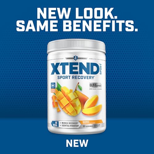 Image of Xtend Sport BCAA Powder Mango - Electrolyte Powder for Recovery & Hydration with Amino Acids - 30 Servings