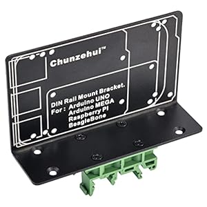 DIN Rail Mount Bracket for Raspberry Pi 1A+ 1B+ 2B 3B 3B+ 4B Zero, UNO Mega-2560 BeagleBone Black
