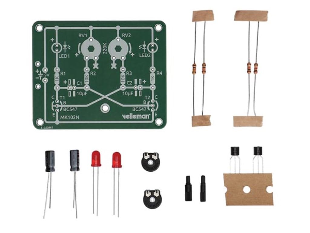 Whadda Kit di saldatura didattico, LED lampeggianti