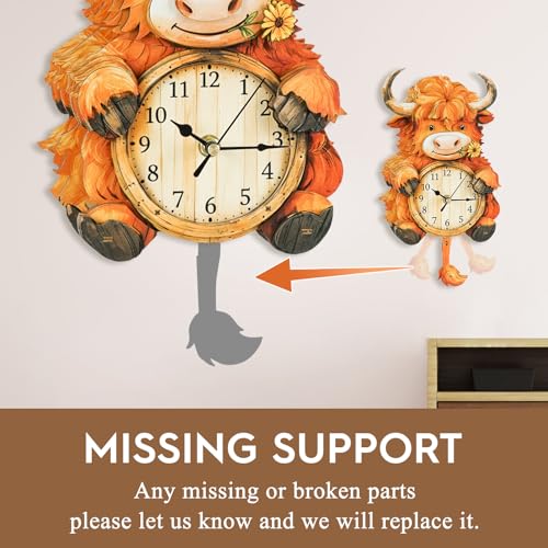 Cutywood 3D Puzzles for Adults Highland Cow Puzzle Clock Adult Crafts by Cutywood - Used condition - Image 7