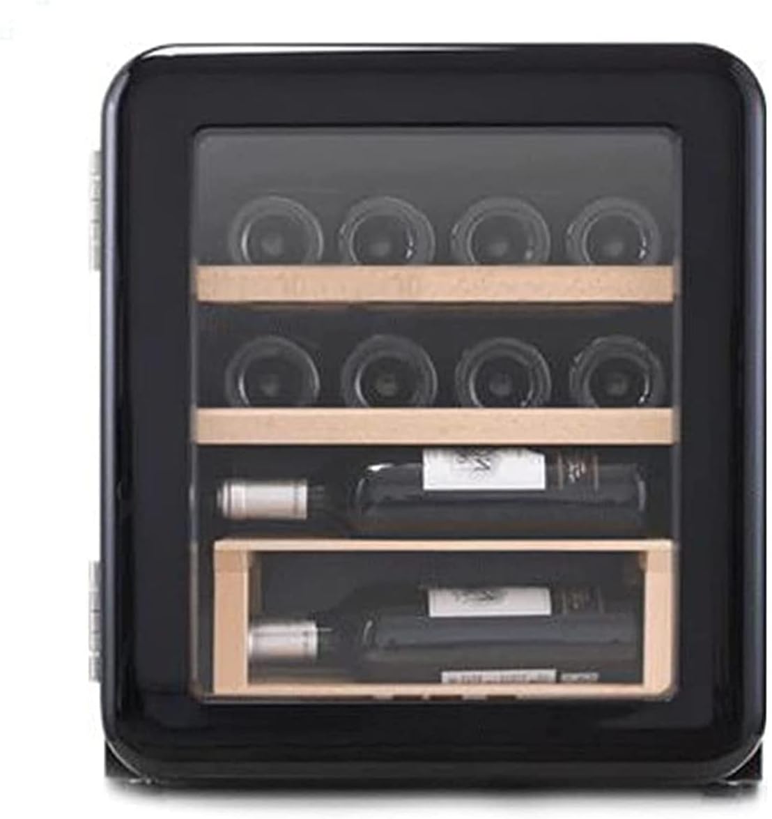 12 Bottle Dual Zone Wine Cooler, Thermoelectric Wine Fridge, 1.3 cu. ft. Wine Cellar for Home Bar, Kitchen, Apartment, Condo, Cottage