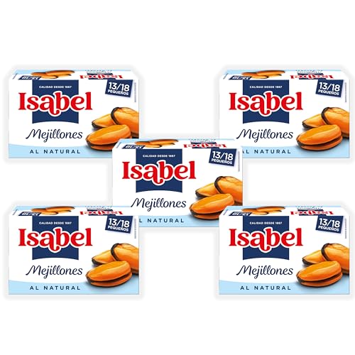 Isabel Mejillones al Natural 13-18 piezas Pack de 5