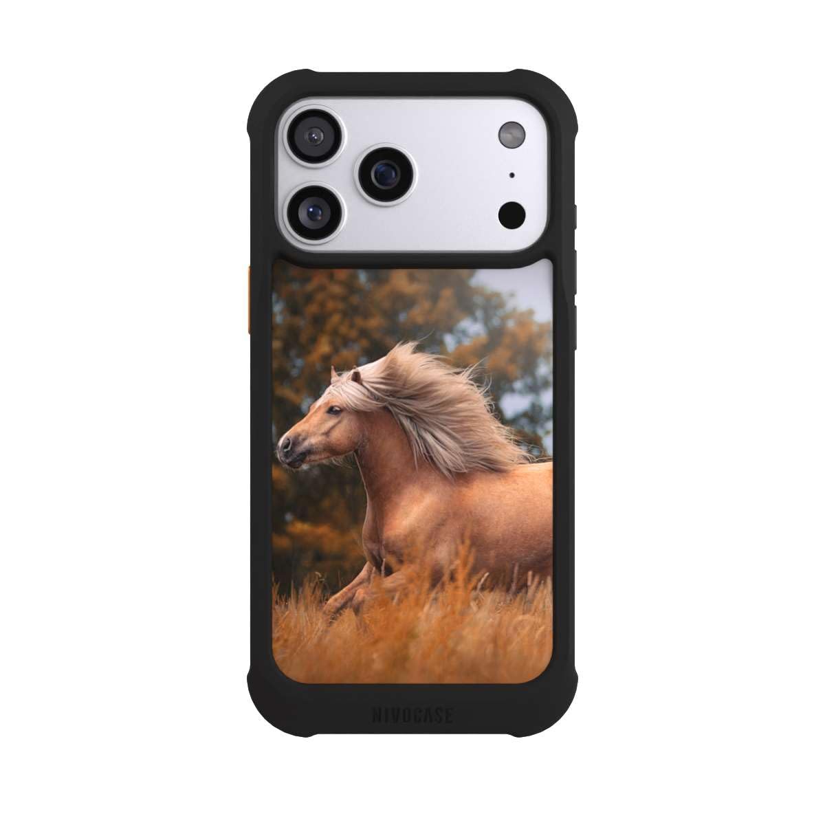 Coque MagSafe iPhone 17 Pro Max NIVOmax noire impression cheval premium - 2