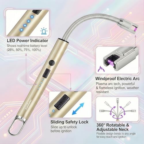 Encendedor eléctrico Castelar con cuello flexible largo miniatura 4