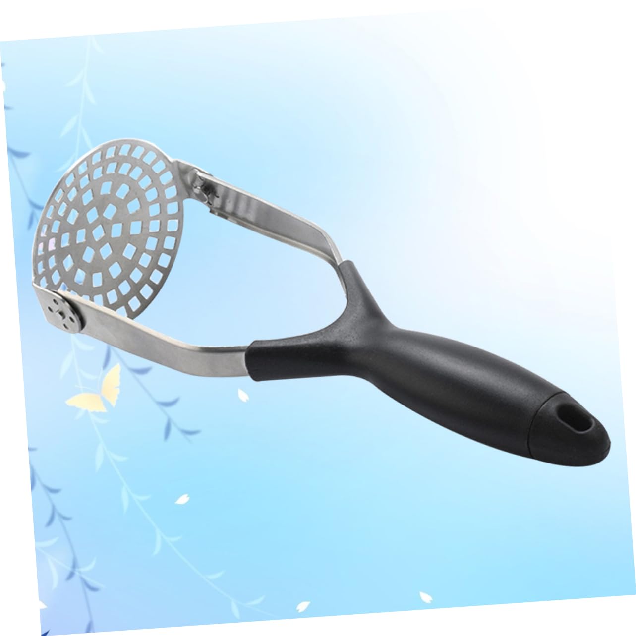 ULTECHNOVO Stainless Steel Potato Ricer Creative Masher for Garlic and Vegetables Easy to Clean Kitchen Tool for Home Cooking and Outdoor Use