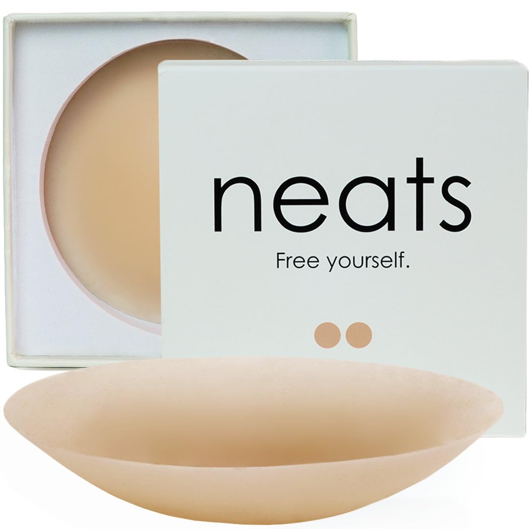 NEATS Nipple Covers for Women, Reusable & Hypoallergenic Adhesive Silicone Pasties