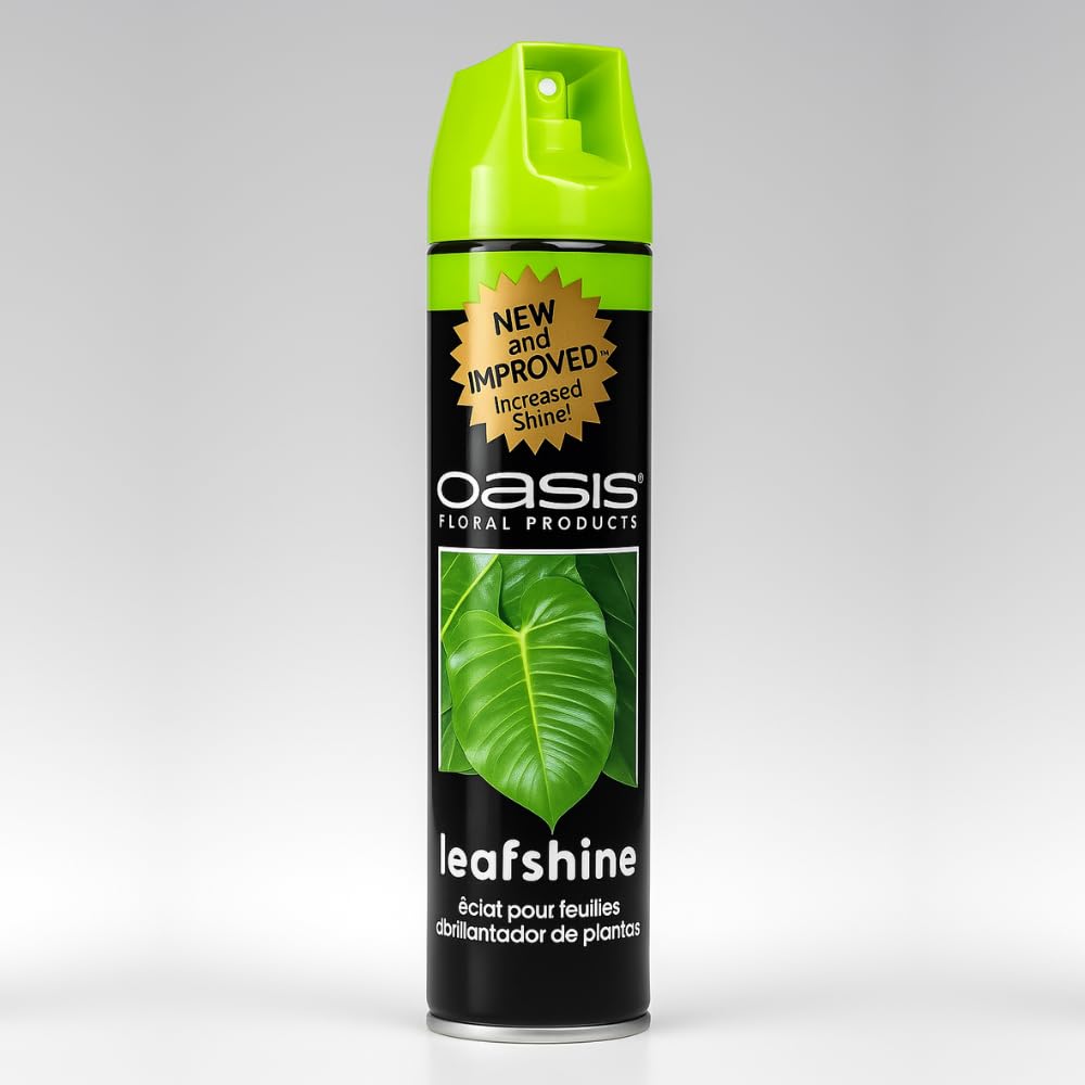 Sponsored Ad - Oasis Leaf Shine Spray, Solution To Protect Indoor Plants, Leaves, Foliage From Water Spots & Calcium Deposits, Home & Garden, 600 ml, 1 Bottle