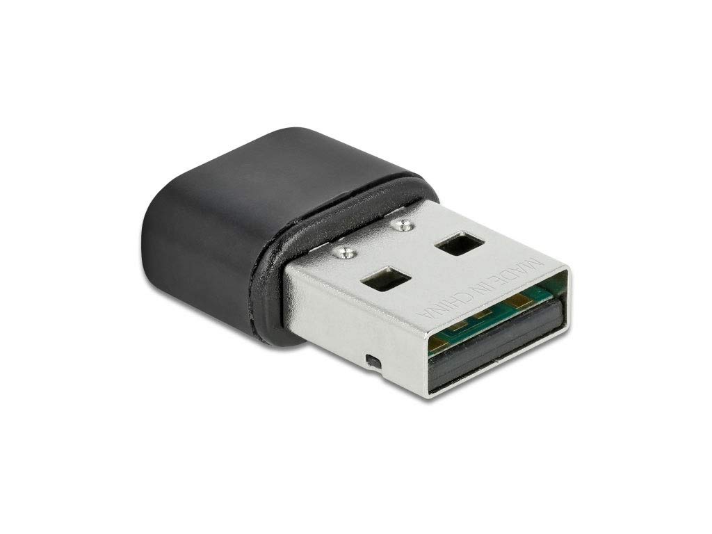 DeLOCK Adaptador USB 4.2 y WLAN de Doble Banda AC/​a/​b/​g/​n 433 Mbps, 61000