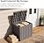 EAST OAK Outdoor Storage Box, 31 Gallon 2 Pack Deck Box Indoor and Outdoor Use, Waterproof Resin Storage Bin for Package Delivery, Patio Cushions, Gardening Tools, Lockable, UV Resistant, Grey