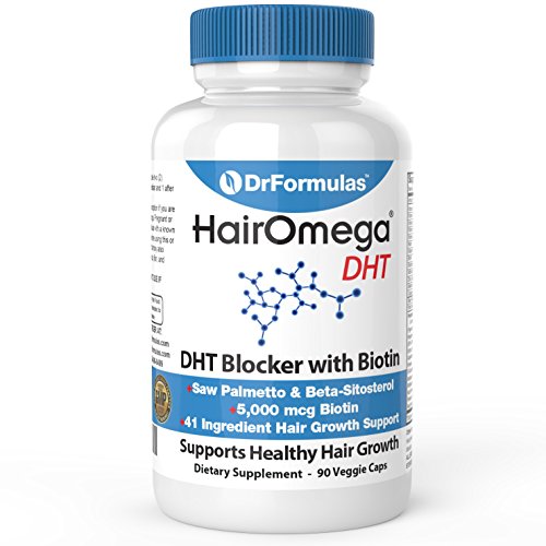 DrFormulas DHT Blocker for Men and Women | HairOmega Advanced Hair Growth Supplements