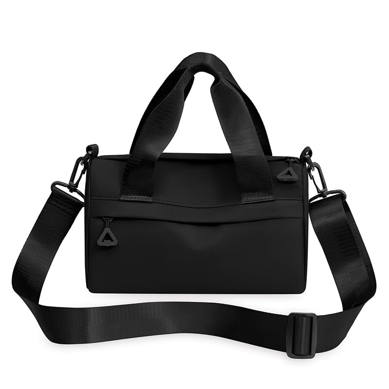 Bolsa Leve Viagem Crossbody Casual Esportivo Sacola Mão Ombro Feminino(Preto【Impermeável】)