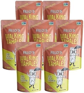 Fillo's Walking Tamales, Salsa Habanero, Pk of 7, Ready-to-Eat, Delicious, Gluten-Free, Preservative-Free, No Added Sugar, Vegan Friendly, Microwavable, Non-GMO