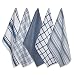 DII Kitchen Dish Towels (Stone Blue, 18x28"), Ultra Absorbent & Fast Drying, Professional Grade Cotton Tea Towels for Everyday Cooking and Baking -  Assorted Patterns, Set of 5
