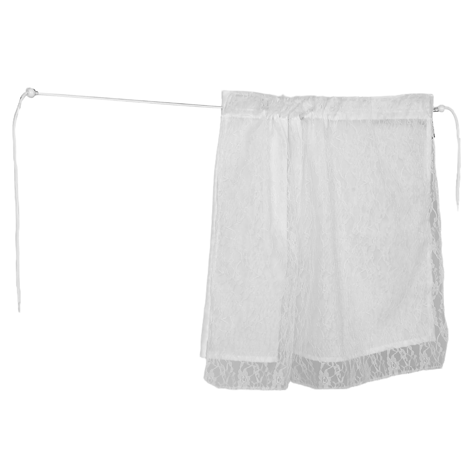 Cabilock Lace Dual UV Protection Cover for Elegant Privacy Curtain for Front Rear Windows Easy Suction Cup Installation for Sun Protection