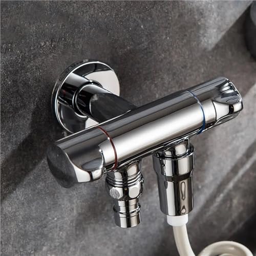 Válvula angular de tres vías G1/2 para renovar accesorios de baño 3