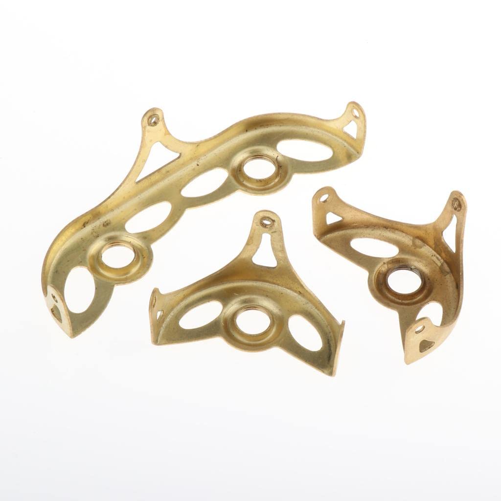 Generic 3Pcs Metal Saxophone Key Guard Holder for Alto Sax DIY Accessory