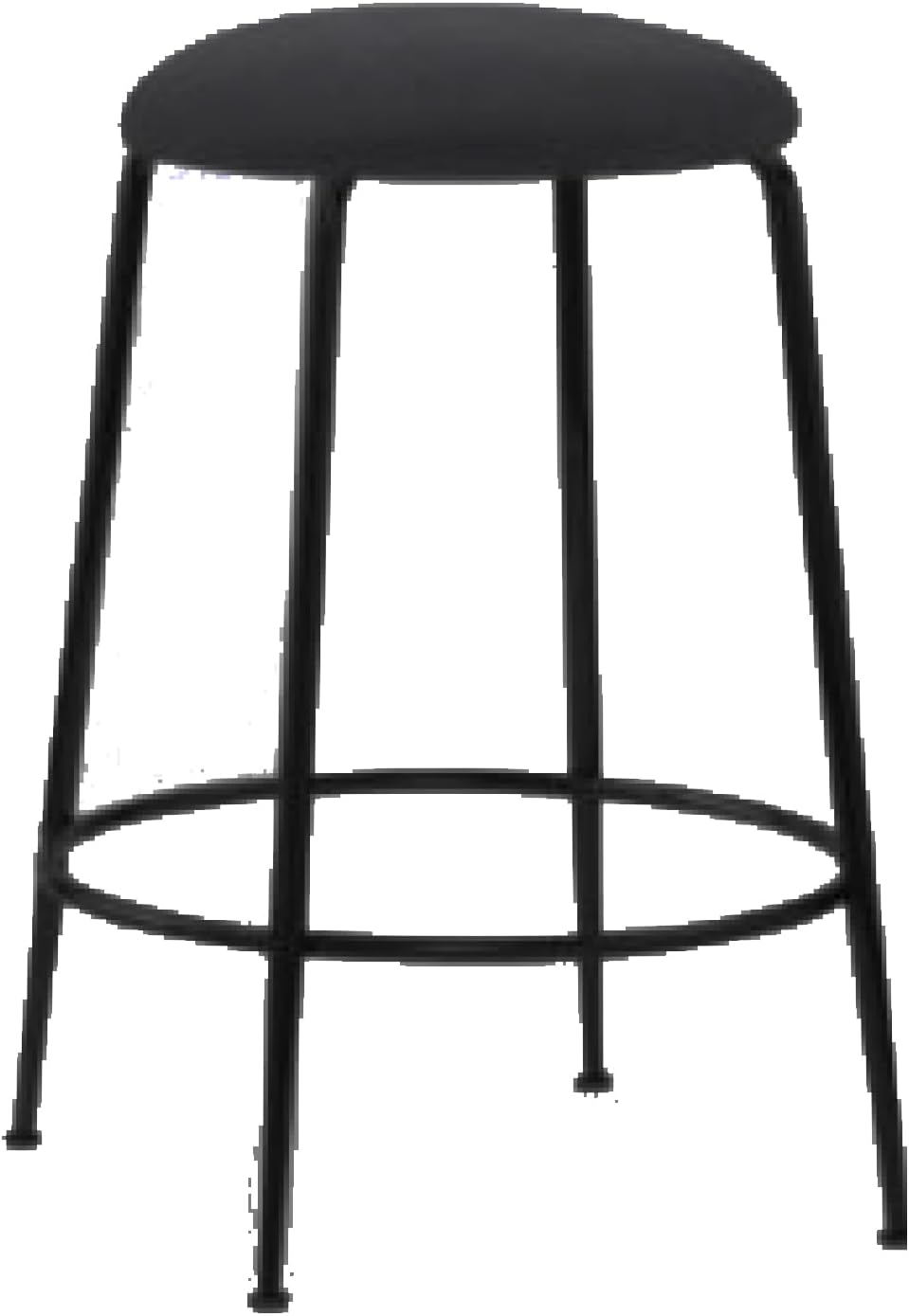 Cribel Score Black Velvet Bar Stools H63 Fabric 40 x 63 cm Set of 4
