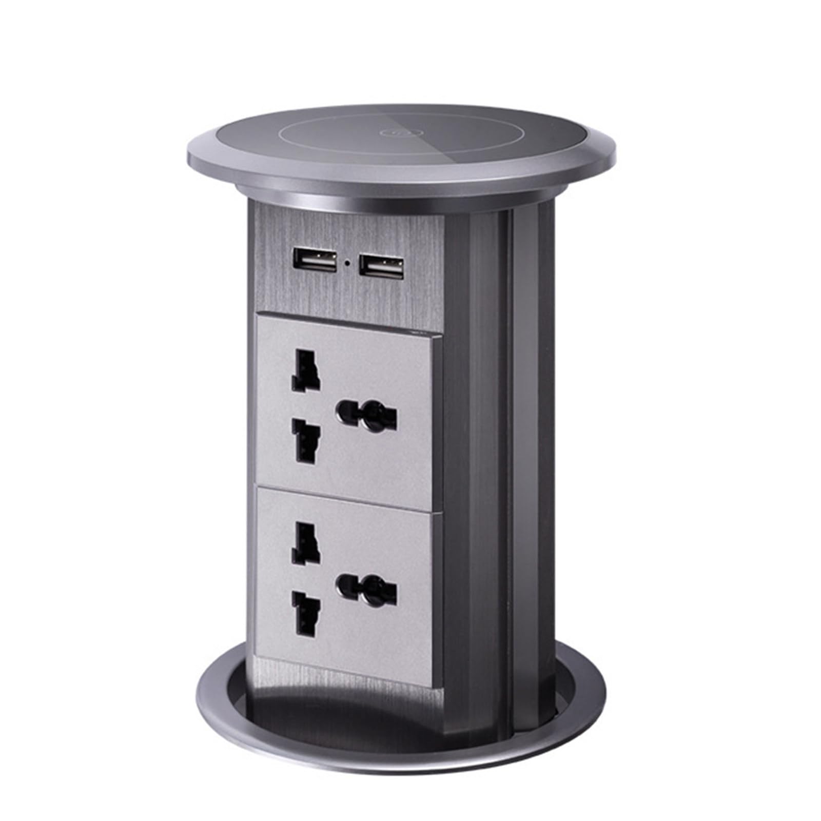 Presa sollevabile, presa multifunzione da tavolo nascosta, ricarica wireless/sollevamento automatico, adatta per cucina/ristorante/ufficio