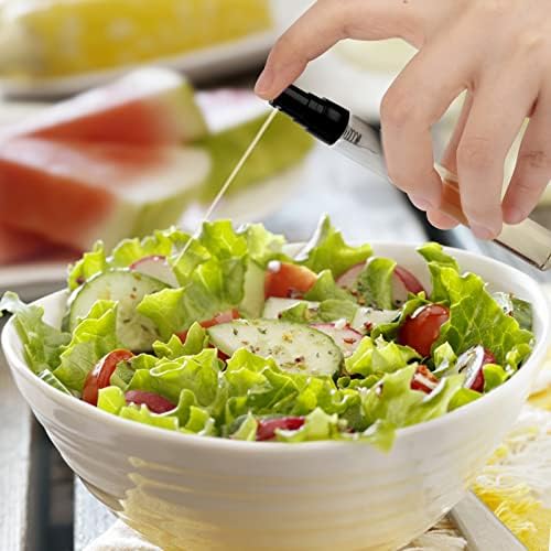Spray Huile Cuisine TrendPlain 470ml - 2-en-1 Vaporisateur Et Verseur - 8 étiquettes Incluses