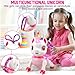 Britik Unicorn Toys for Girls Age 4-6: Robot Pets for Kid Remote Control Robot Toy for Ages 5-7 Robot Toys for Kids 8-12 Birthday Gifts for 3 4 5 6 7 8 Year Old Girl, Pink