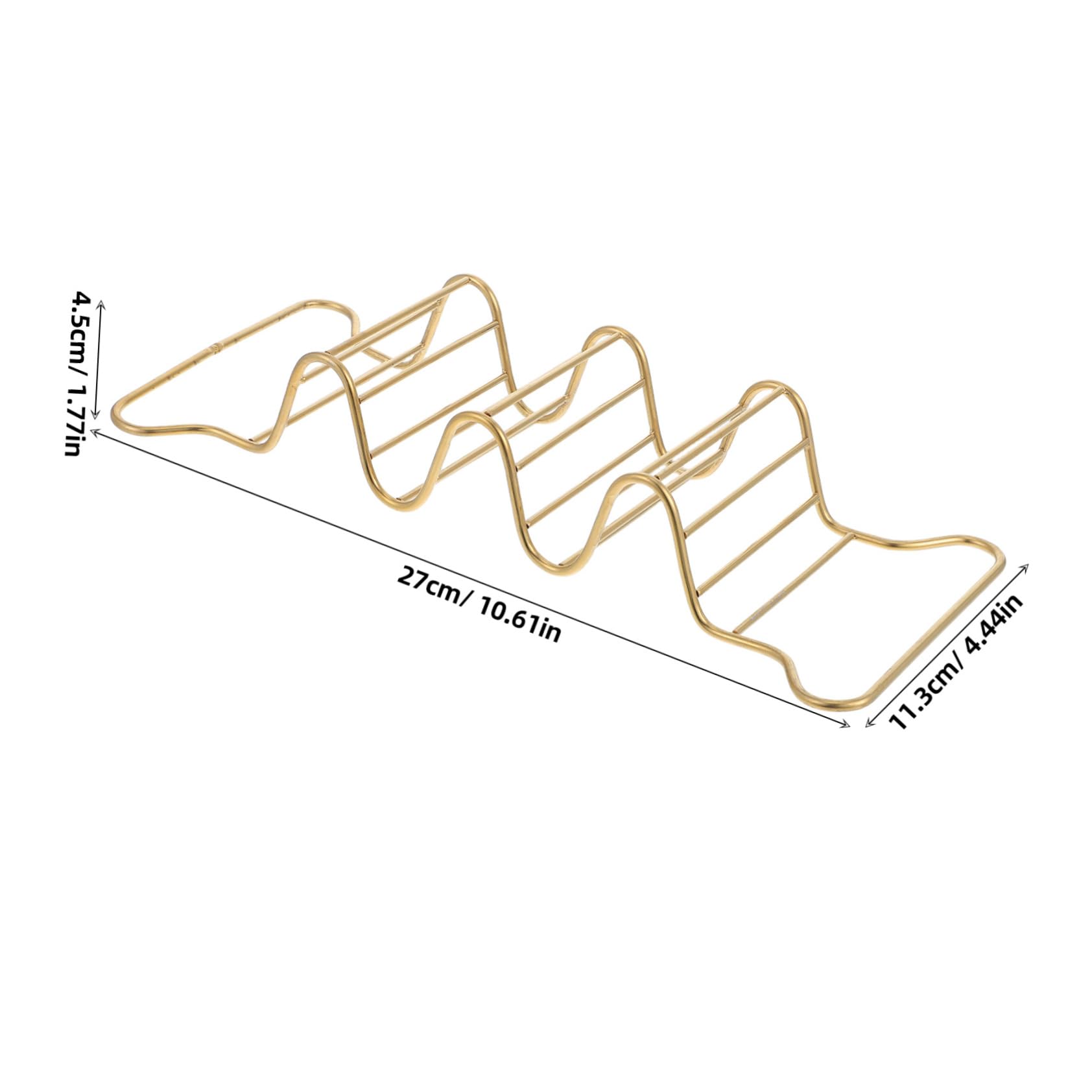 Unomor Mexican Taco Rack Sturdy Stainless Steel Taco Holder Baking Serving Tray