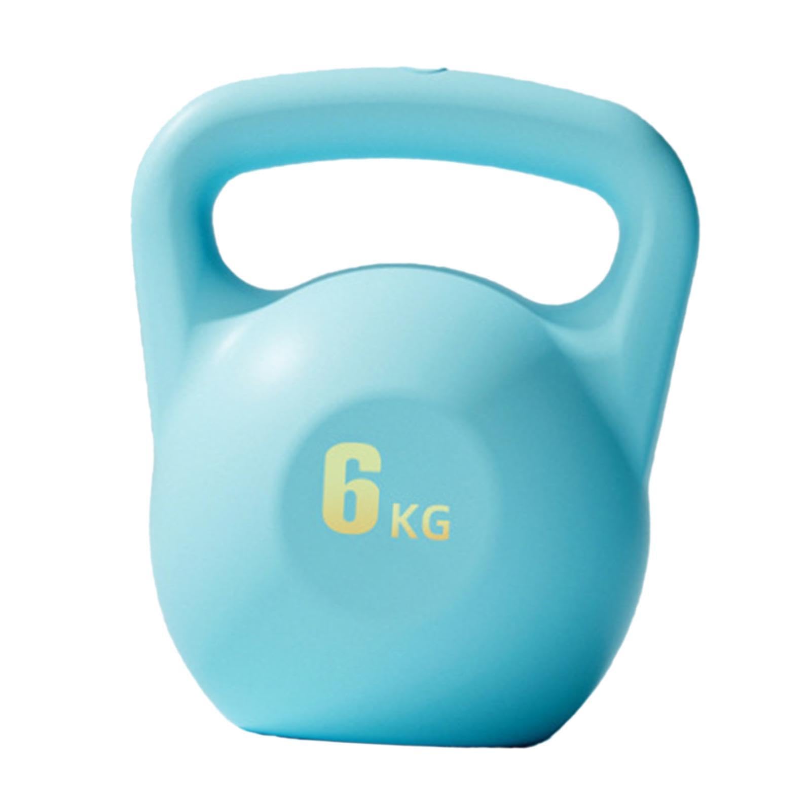 Kettlebell Autoriempito per Fitness Ed Esercizi a Casa, Blu 6 kg