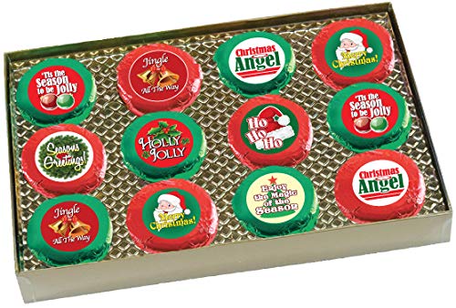 Christmas - "COOKIE TALK" Chocolate Covered Cream Filled Sandwich Cookies- 12 PC