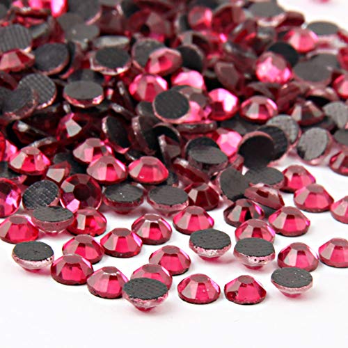Image of beadsland Crystal Hotfix Rhinestone,Machine Cut Stone 1440pcs /pkg (Rose,SS20 /5mm)