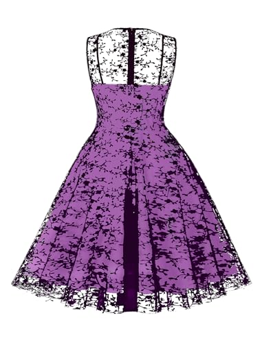 Image of Mesh Floral Embroidery Dress for Women Vintage Gothic Cocktail Dress Goth Mini Tulle Short Halloween Party Evening Prom Gown