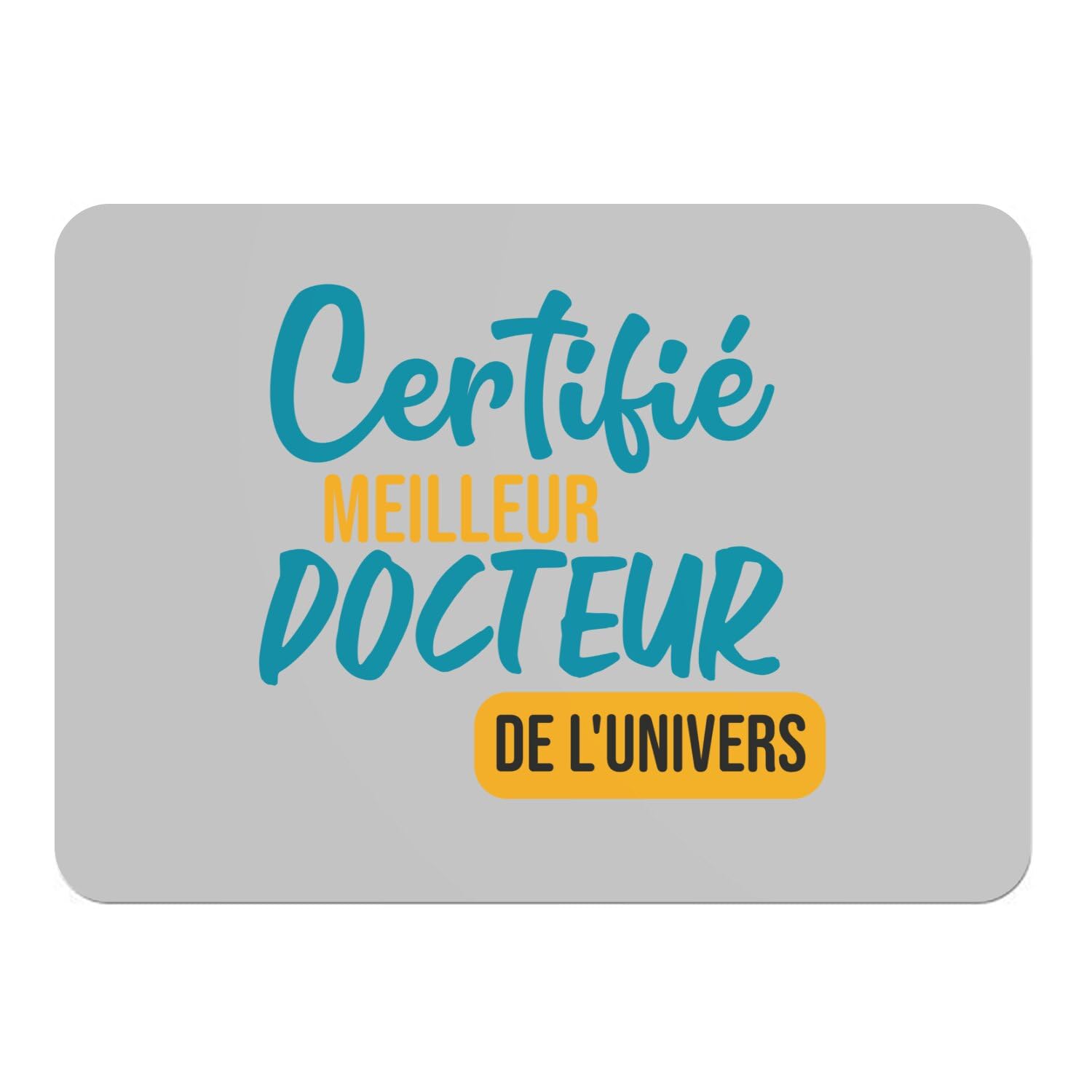 Sets de table en liège Meilleur Docteur de l'univers, idée cadeau originale