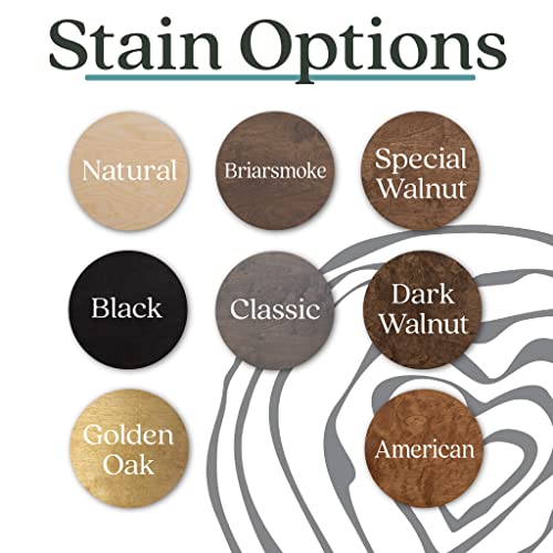 Custom Round Nursery Name Sign, Personalized Wooden Wall Plaque, 12" 18" 24", 30" 3D Wall Art For Children & Kids Rooms, Baby Shower, Hickory Hollow Designs (Oliver Michael) #TOP5