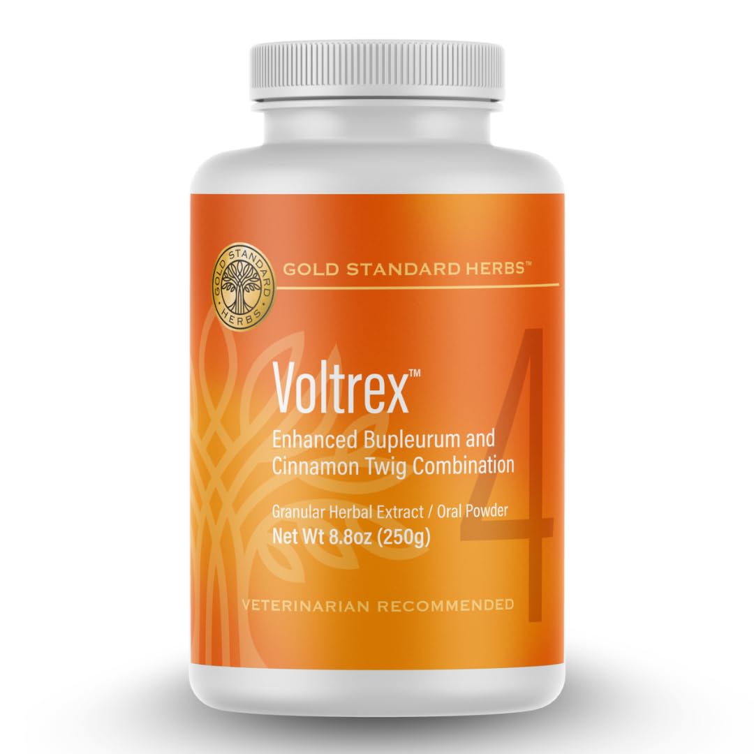 Voltrex Ligament and Spinal Cord Inflammation Relief for Dogs by Gold Standard Herbs, All Natural Bupleurum and Cinnamon Twig Powder, 250 Grams