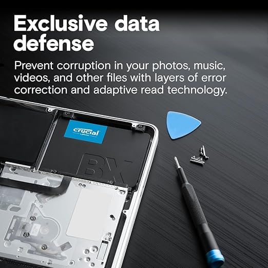 Image of Crucial 1TB BX500 2.5 inch Internal Solid State Drive with SATA and 3D NAND Technology