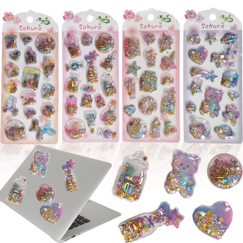 �y4���Z�b�g�z�E�H�[�^�[�V�[�� �Ղ��Ղ� 3D���� �X�e�b�J�[ ������ �X�p���R�[������ �L���L�� ���� ���� �L�����N�^�[ ���ق��� �V�[�� �蒠 �A���o�� �X�}�z�P�[�X ���� �f�R���[�V���� DIY ���̎q �q�� �v���[���g �M�t�g (A�Z�b�g) [