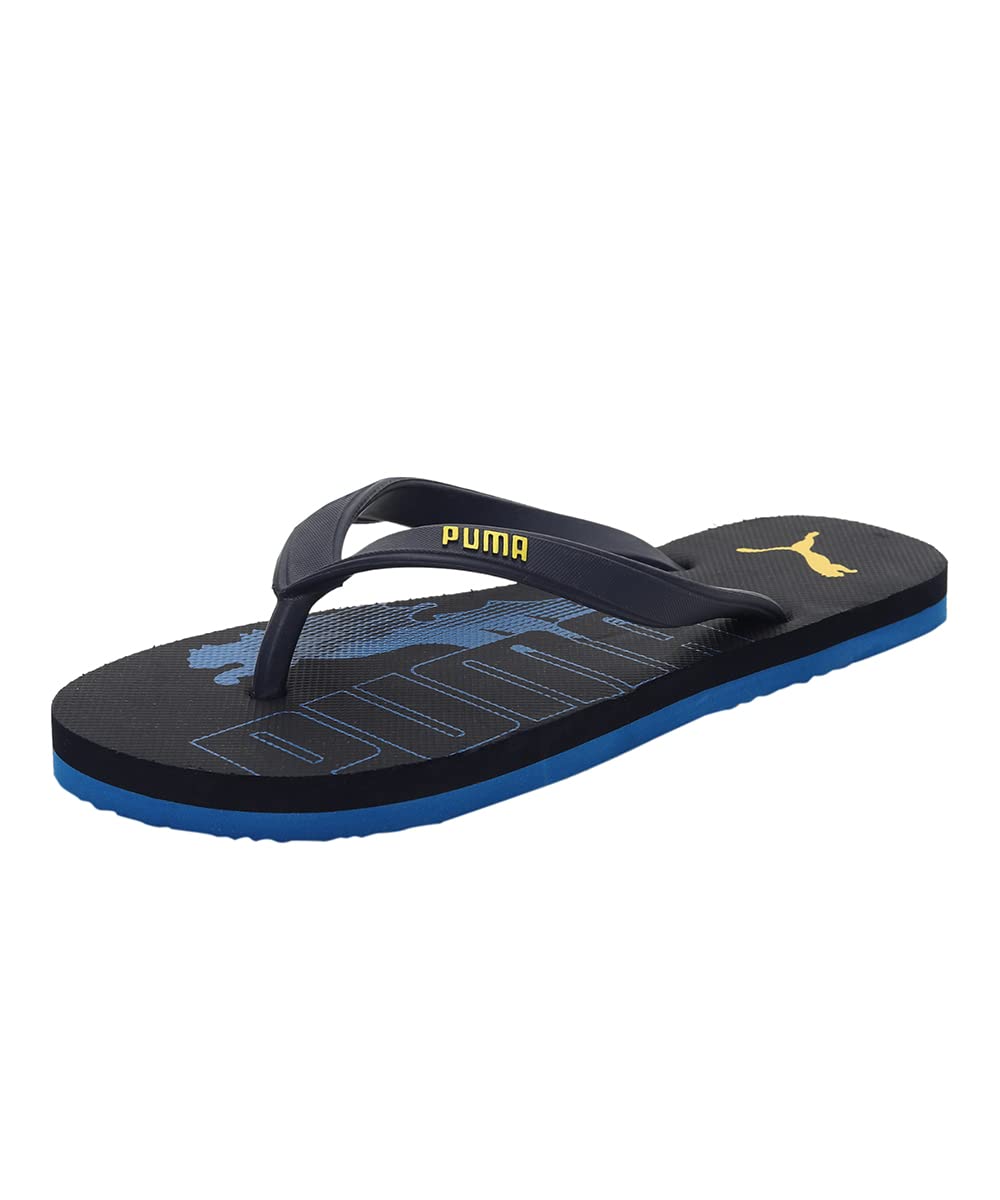 Puma mens Leon V2 Parisian Night-Spectra Yellow-Victoria Blue Slipper - 6 UK (38804201) (B09Y5JLCL9) Amazon Price History, Amazon Price Tracker