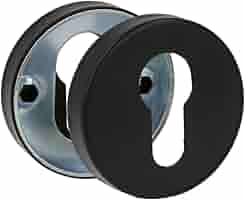 Copri Serratura AMIG Per Maniglie Rosetta - Mod. 4RX, &Oslash;53 Mm, Acciaio Inox Nero