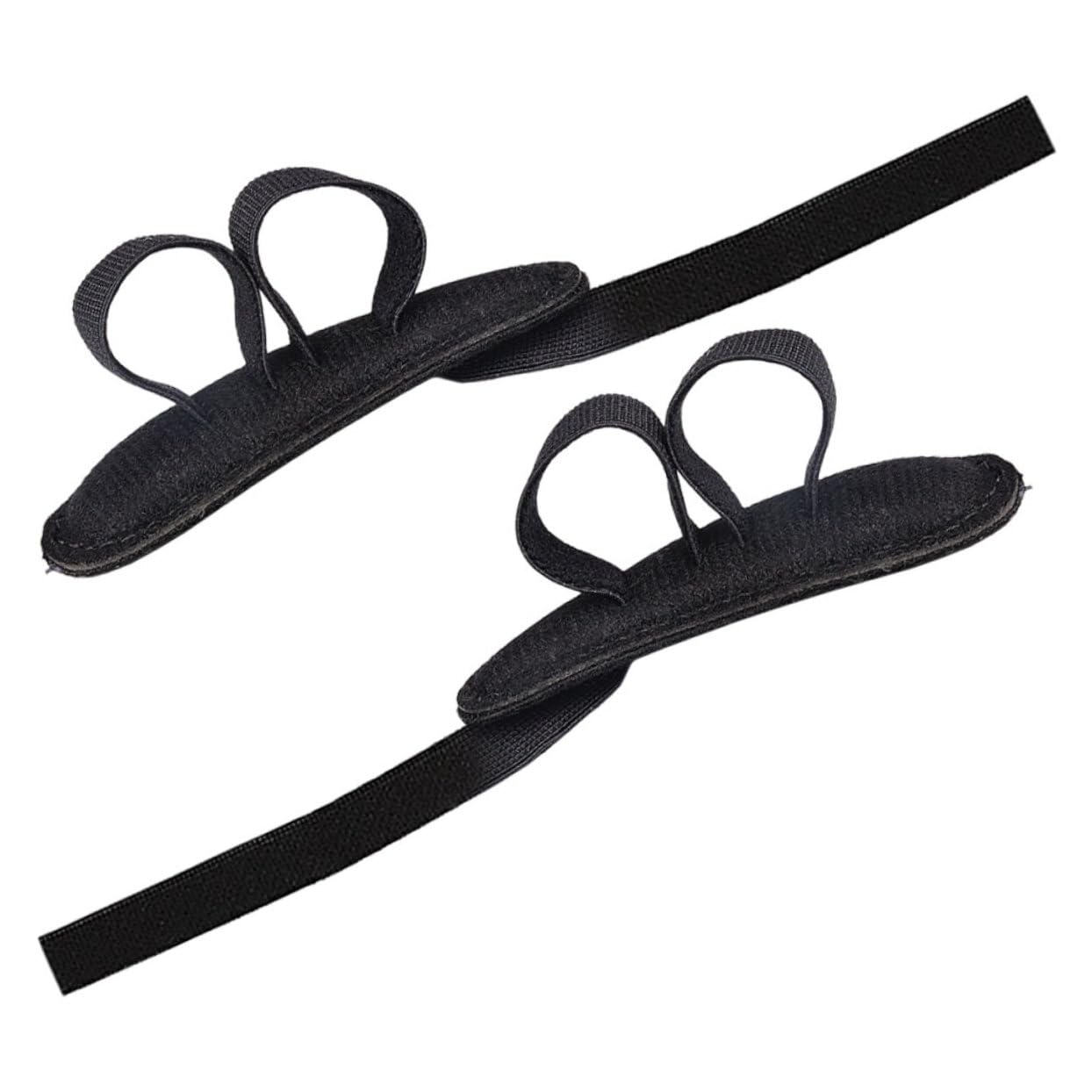 CLISPEED 2pcs Toe Orthosis Separator Support Protectors Women Pads Protector for Feet Toe Supplies Toe Cushions Women Toe Cushion Toe Covers Black Elastic Band