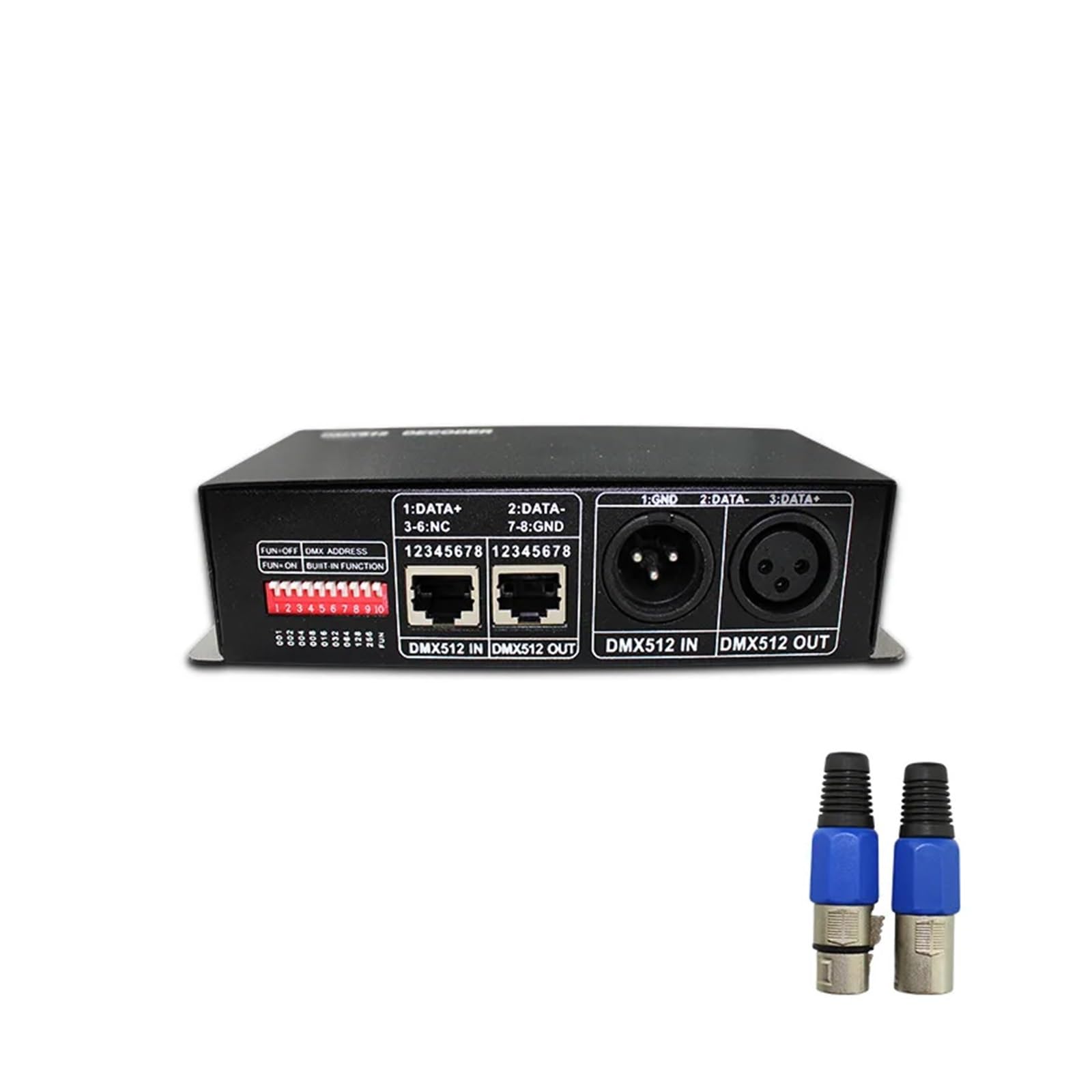 3/4/24CH 24-Channel DMX512 RGB RGBW LED Controller decoder dimmer Driver for 5050 RGBWW Strip(Rgbw 8ax4ch 12-24v)