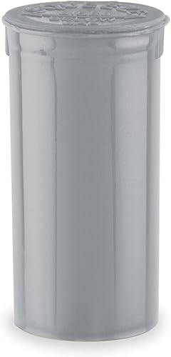 Botellas Pop Top Dram (plateado) - 13 Dram - 315 por caja - (2.75 pulgadas de profundidad x 1.26 pulgadas de ancho) - Suministros de embalaje -