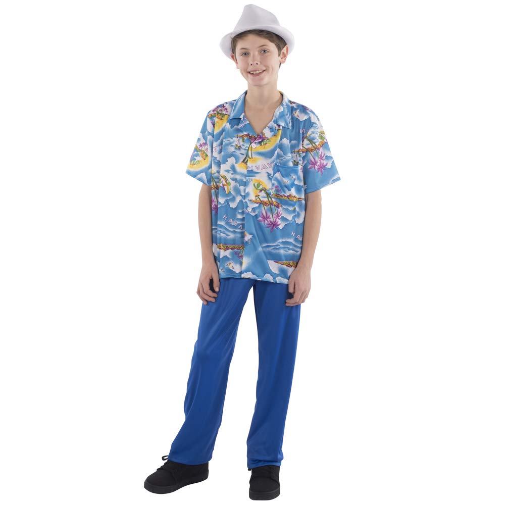 Dress Up America Blaues Hawaiihemd und Hose Tropical Outfit Kostüm