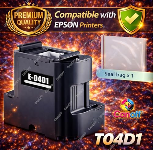 Image of CANOFF Maintenance Box for Printers T04D1 Ink Maintenance Box Compatible for ET-15000 ET-4760 ET-3700 ET-3750 ET-3760 ET-3850 ET-4850 (T04D1 Maintenance Box)