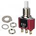 C & K COMPONENTS 8121SHZGE Pushbutton Switch,STRAIGHT,SPDT,ON-(ON),SOLDER Terminal