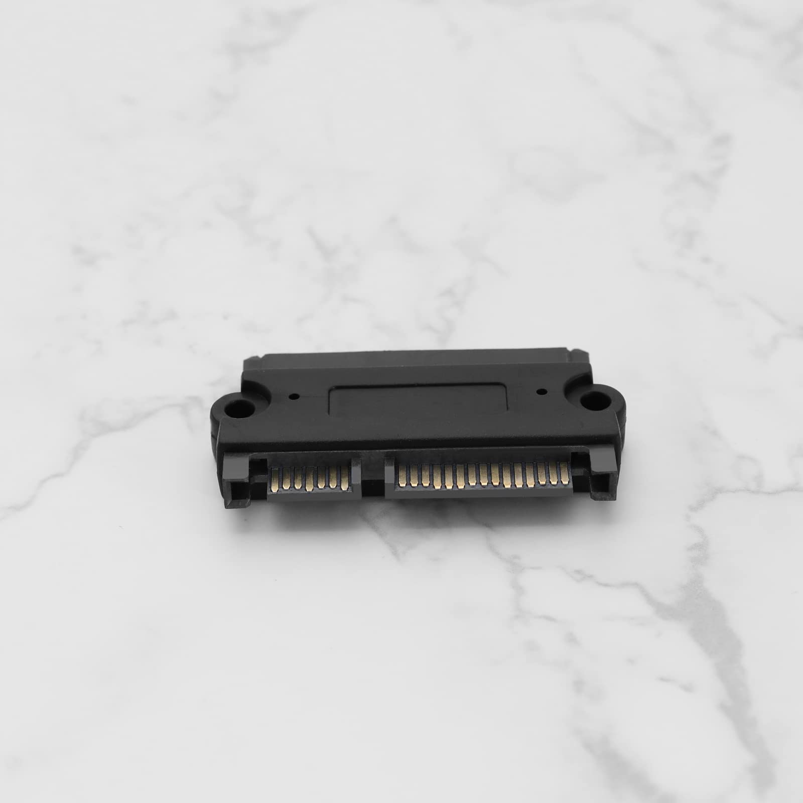 SATA 22Pin 7+15 wtyczka na gniazdo adapter do dysków twardych, napędów optycznych, dysków Solid State Drives czarny