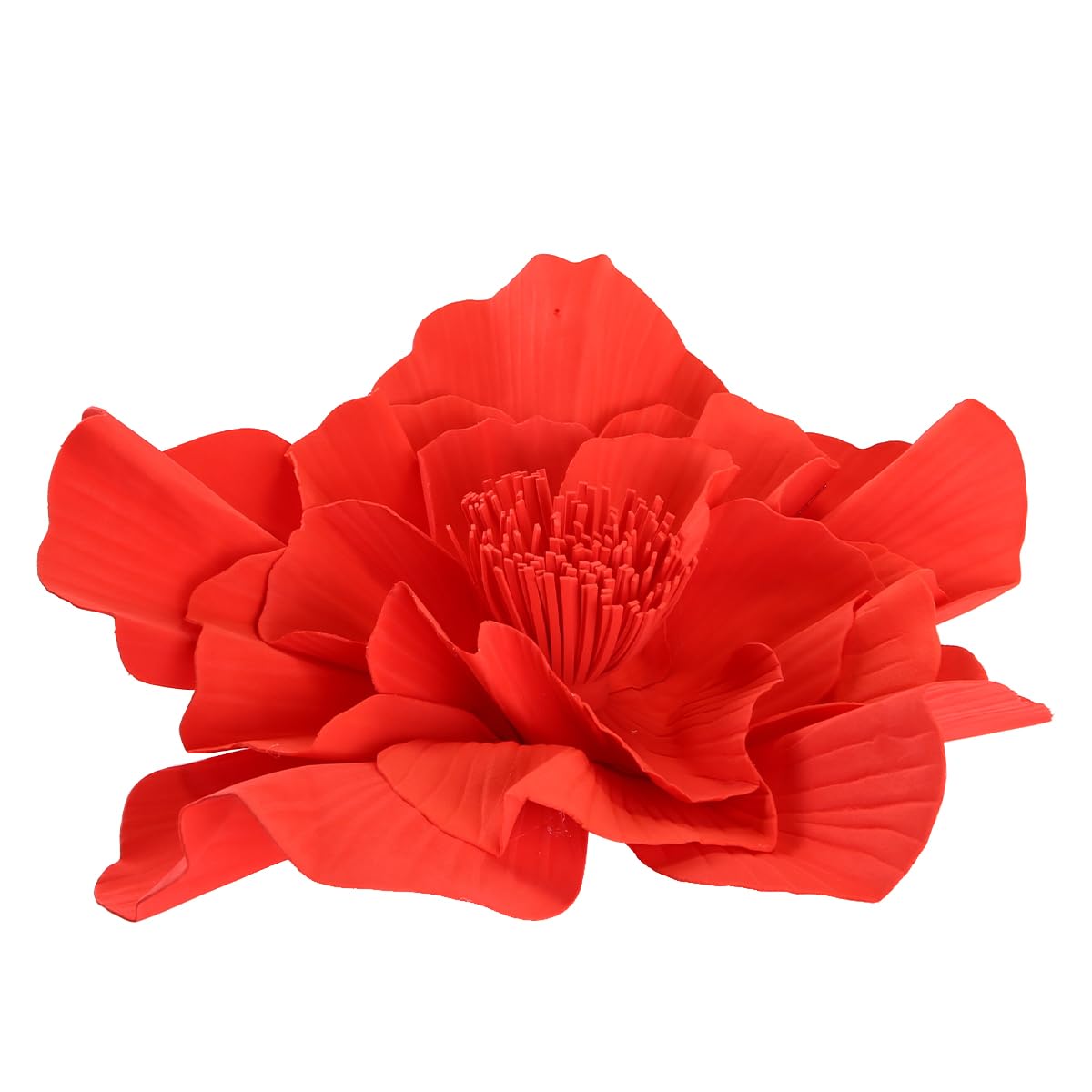 Blumen-Fascinator, Große Hüte Für Frauen, Großes Stirnband, Kostüm, Kopfbedeckung, Blumen-Fascinator Für Party, Kirche, Hochzeit, Cocktail, Rot