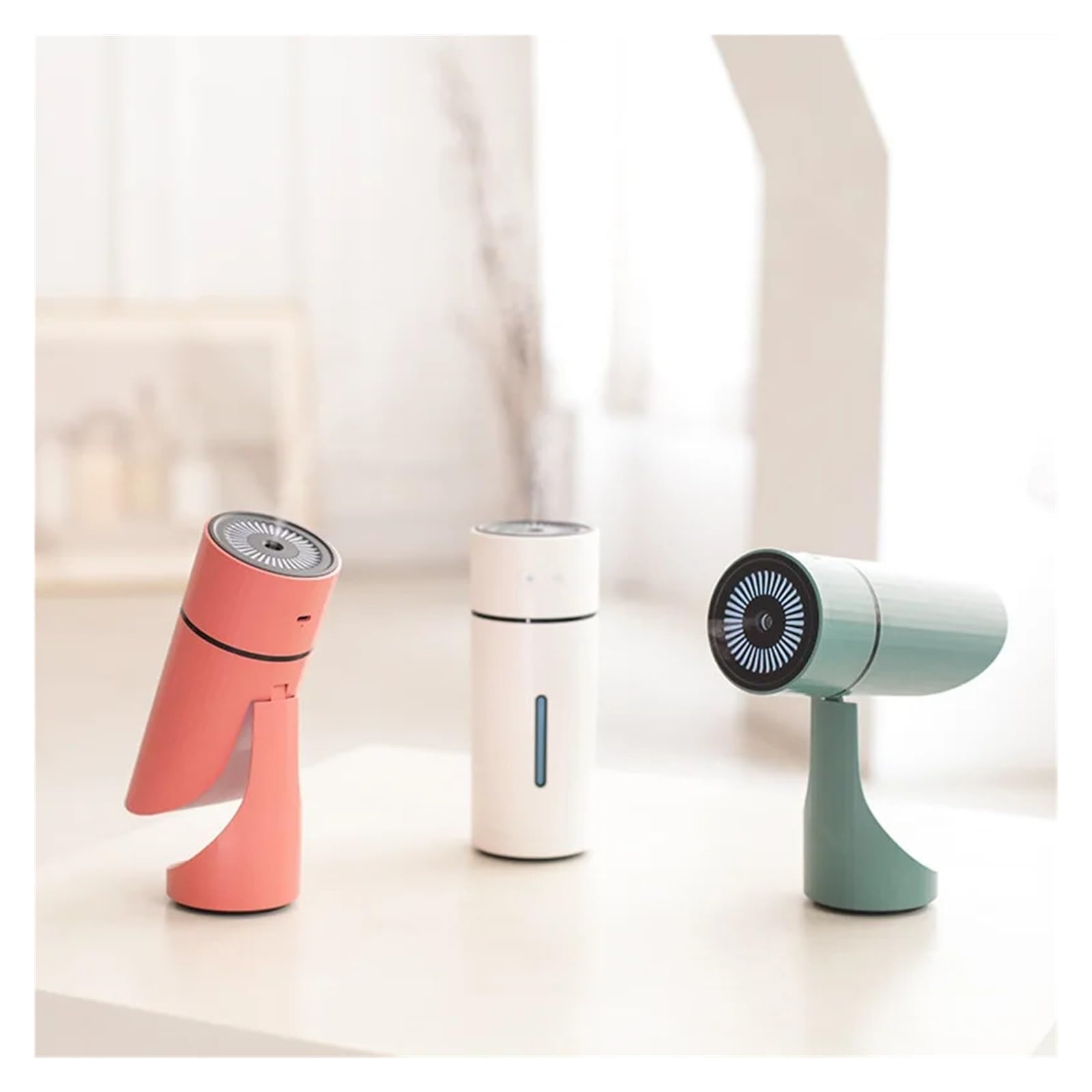 Humidificador, Humidificador De Aire Inalámbrico 260 Ml, Difusor Aromaterapia USB, Generador Niebla Fría Ultrasónica, Nebulizador Silencioso,para hogar y oficina(Green)