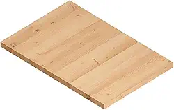 Bancada de bloco de açougueiro de madeira maciça - Tampo de mesa de bloco de açougueiro inacabado de 30,5 x 19 cm x 1,3 cm, tábua de corte sólida para lavadora e secadora, bancada de cozinha, bancada