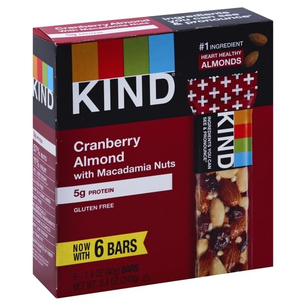 Kind Bars, Cranberry Almond with Macadamia Nuts, 61.4 Ounce