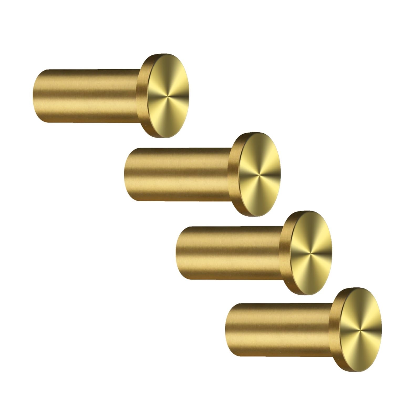 Suodebyy Gold-01 Coat Hooks Wall Mounted 4Pcs Robe Hook Bathroom
