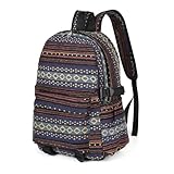 Yaopeing Casual Backpack for Women,Vintage Unique Style Fashion Backpacks Purse, Boho Ethnic Handbag Shoulder Bag,Dark blue